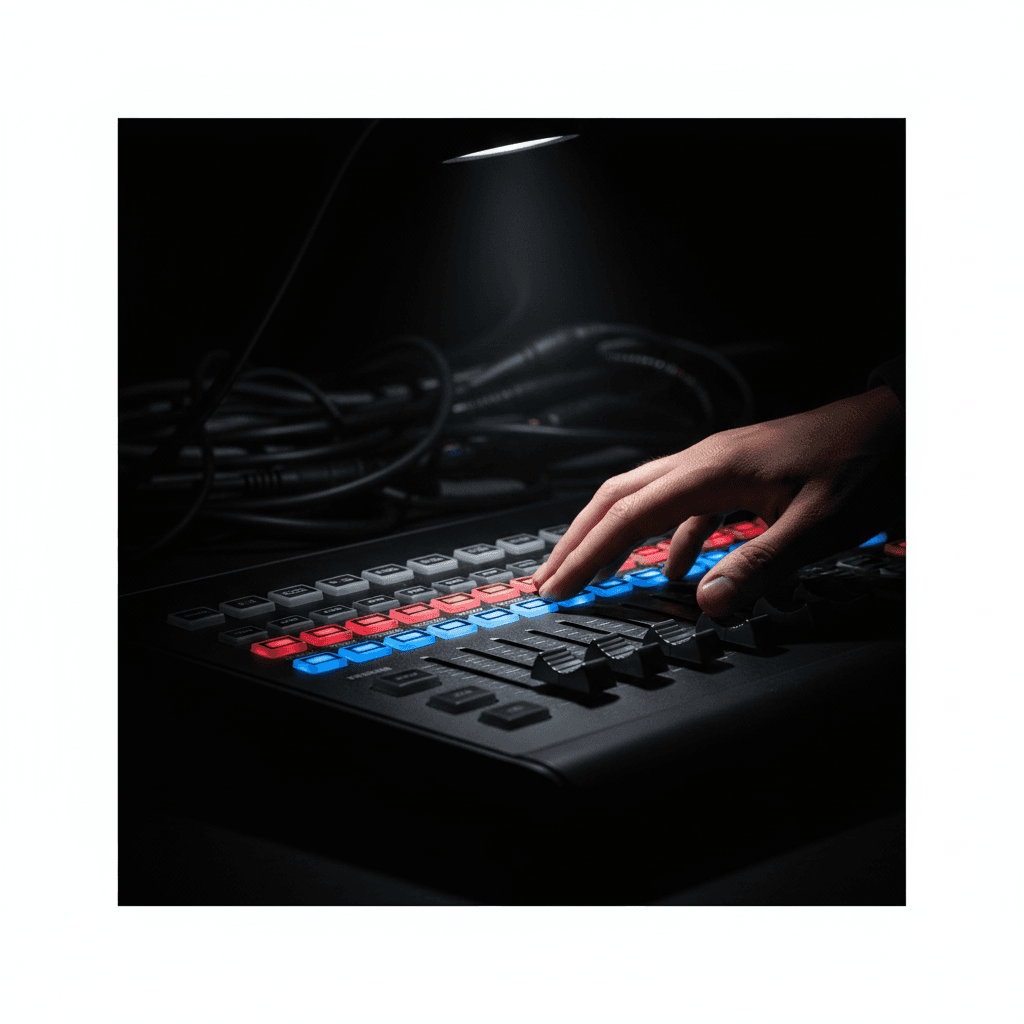 Broadcast video switcher control panel